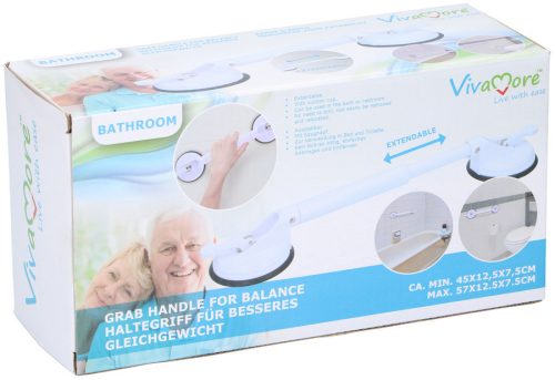 Vivamore Teleszkópos fürdőszobai kapaszkodó, tapadókorongos