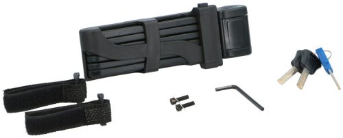 Dunlop kerékpár zár lapra hajtható, 85 cm, 3 kulcs, cca 1kg