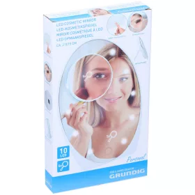 Grundig kozmetikai tükör, 10LED 21x16cm