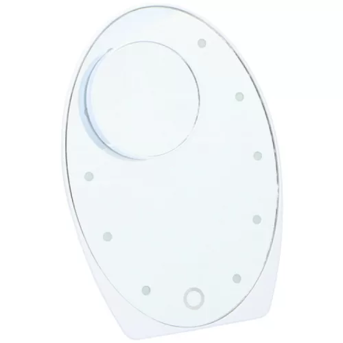 Grundig kozmetikai tükör, 10LED 21x16cm