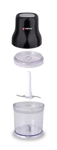 Alpina Aprítógép fekete 200W, 360ml műanyag tállal