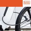 BLACK+DECKER Kerékpár kábelzár Ø1x90cm, 250g, 3 kulcs
