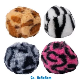 Macskajáték labda, 6cm, puha, 4 változatban