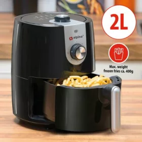 Alpina Forrólevegős fritőz, analóg 2L, 900W