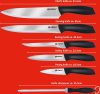 Alpina  kés-élező-vágódeszka 8 részes szett, rozsdamentes acél