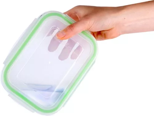 Alpina tároló edény 9db, 210-1520ml, 4kg, üveg műa. tetővel