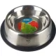 Rozsdamentes etető tál csúszásmentes talppal, 750ml,  23x23x6cm