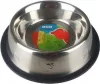 Rozsdamentes etető tál csúszásmentes talppal, 750ml,  23x23x6cm