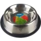 Rozsdamentes etető tál csúszásmentes talppal, 750ml,  23x23x6cm
