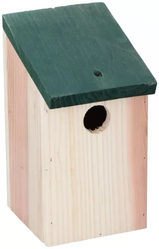 Madár fészkelő, fa házikó 22cm, fára