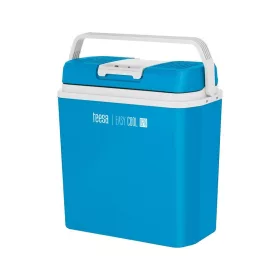   Teesa Cooler Box - 20 literes elektromos fűtő-hűtőtáska, kék/fehér