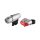 Rebel Bicycle Light Set - kerékpár lámpa szett első és hátsó lámpával, ezüst