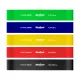 Rebel Active Mini Band RBA-3002-CO - latex edzőszalag szett, L, 2,3-18,2 kg, 5 db, színes