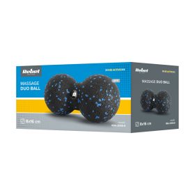   Rebel Active RBA-3056-8 - duoball masszázsgolyó, 8 cm, kék/fekete