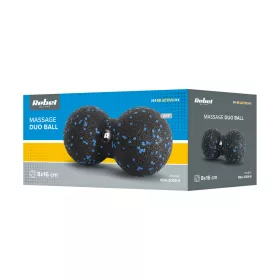   Rebel Active RBA-3056-8 - duoball masszázsgolyó, 8 cm, kék/fekete