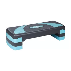   Rebel Active RBA-3225-BL - 3 szintes aerobik step pad, szürke/kék