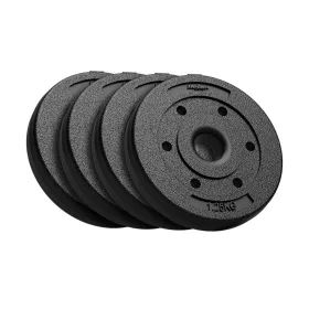   Rebel Active RBA-2100 - bitumenes súlytárcsa készlet (4x1,25kg, 31mm-es furat), fekete
