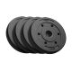 Rebel Active RBA-2101 - bitumenes súlytárcsa készlet 4x2,5 kg, 31 mm-es lyukkal, fekete