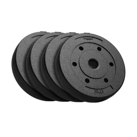   Rebel Active RBA-2102 - bitumenes súlytárcsa készlet 4x5 kg, 31 mm-es lyukkal, fekete