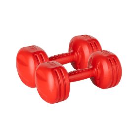   Rebel Active RBA-2308 - műanyag egykezes súlyzókészlet (2x3kg), piros