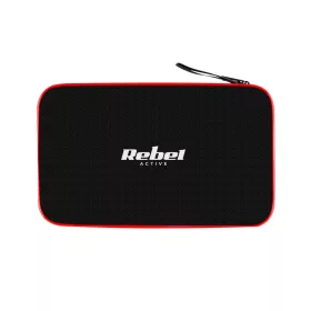   Rebel Active RBA-4003 - pingpongütő készlet (2ütő, 4 labda, tok), piros/fekete
