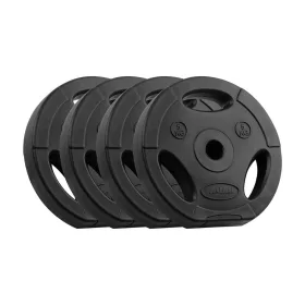   Rebel Active RBA-2122 - műanyag súlytárcsa szett fogantyúval 4x5 kg, 31 mm, fekete