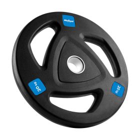   Rebel Active RBA-2112-1 - gumírozott öntöttvas súlytárcsa 20 kg, 51 mm furattal, kék/fekete