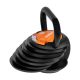Rebel Active RBA-2324-9 - állítható öntöttvas kettlebell, 9 kg, fekete/narancs