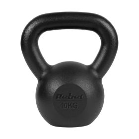   Rebel Active RBA-2323-10 - öntöttvas kettlebell súlyzó (10kg), fekete