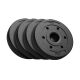 Rebel Active RBA-2138 - műanyag súlytárcsa készlet, 4x5kg, 51mm-es furat, fekete