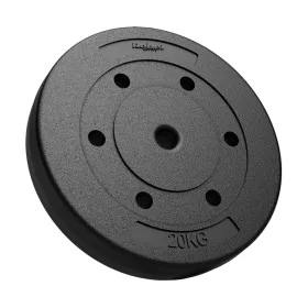   Rebel Active RBA-2105-1 - műanyag súlytárcsa, 20kg, 31mm-es furat, fekete
