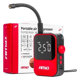   Amio Acomp 20 - vezeték nélküli elektromos pumpa (40W), piros/fekete