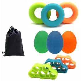   Aptel FT42 - 9 darabos kéz- és ujjgyakorlatokhoz való gumiszalag készlet, többszínű