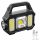 Aptel ZD103 - 5W akkus LED zseblámpa, napenergiás, 800m Zoom funkcióval, fekete