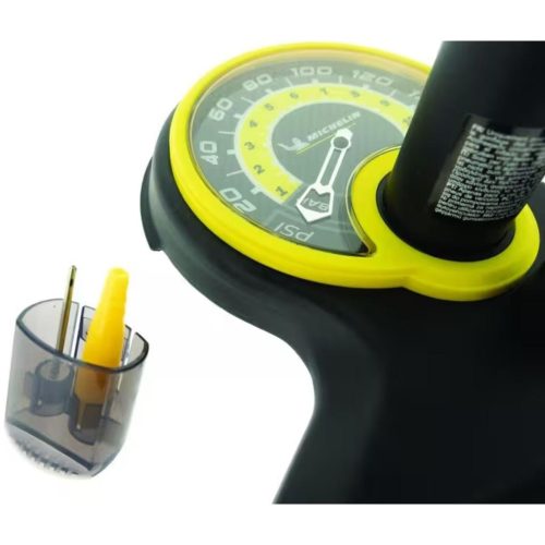 Michelin Pompe A Pied - kerékpár pumpa nyomásmérővel, fekete