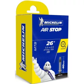   Michelin Air Stop - kerékpár belső (26X1,5/2,5 Pv 40 Mm), fekete