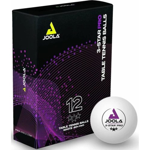 Joola Pro 3 Star - pingpong labda készlet (12 db), fehér/lila