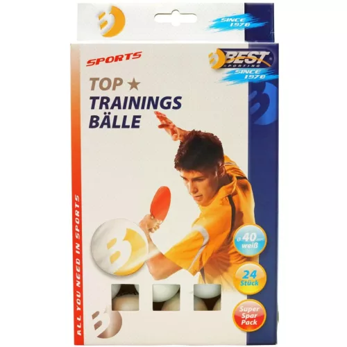 Best Sporting - 24db pingpong labda, fehér