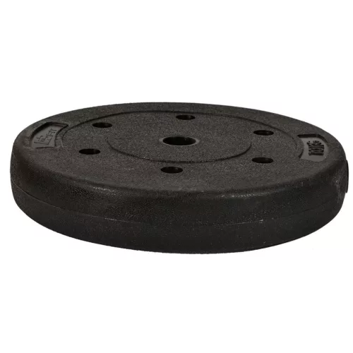 Enero Fit  - 10 kg-os műanyag súlytárcsa, 29,5 mm, fekete