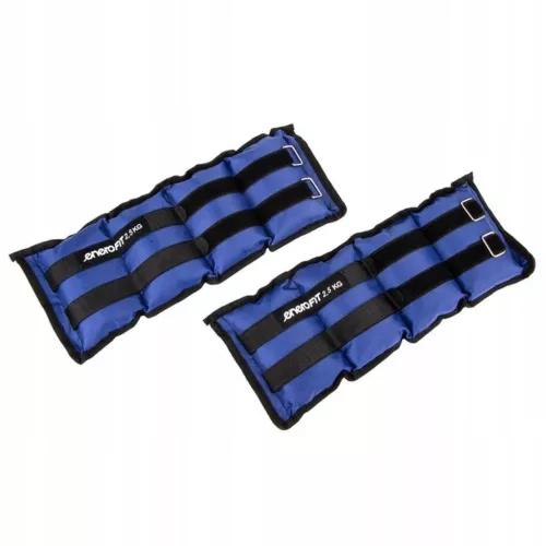 Enero Fit 1006635 - csukló és bokasúly, 2x2,5kg, kék/fekete