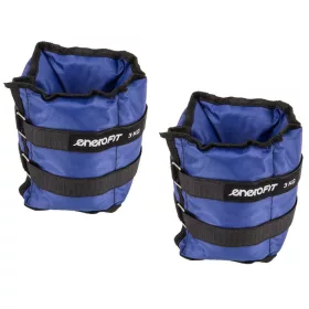   Enero Fit 1006642 - csukló és bokasúly, 2x3kg, kék/fekete