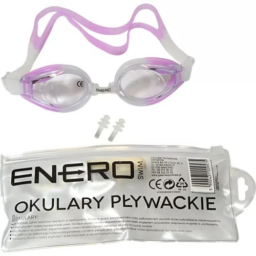 Enero 1009575 - úszószemüveg, átlátszó/lila