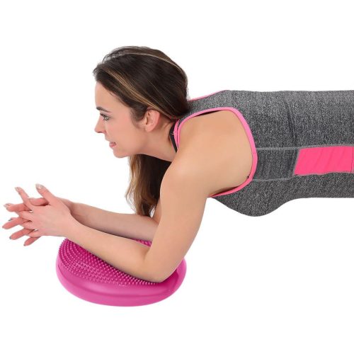 Enero Fit Massage Disk - masszírozó egyensúlyozó párna pumpával, 33cm , fekete