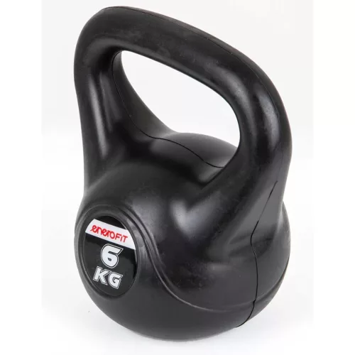 Enero Fit 6kg - kettlebell súlyzó, fekete