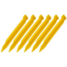   Royokamp 1032863 - 6db-os műanyag sátorrögzítő, 22cm, sárga