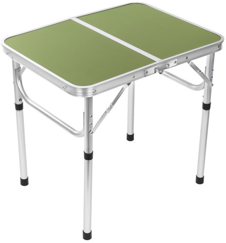 Enero Camp - összecsukható kemping turistaasztal 60x45x25/56cm, zöld