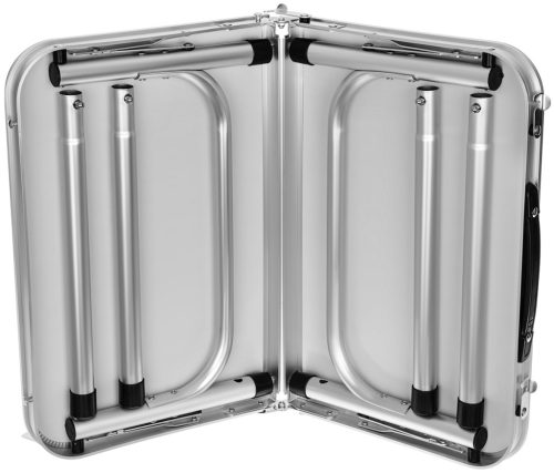 Enero Camp - összecsukható kemping turistaasztal 60x45x25/56cm, zöld