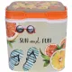 Redcliffs Sun and Fun - hűtőtáska, 29l, narancs mintás