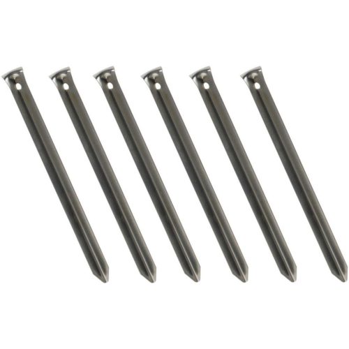 Enero Camp Pro Tent - 6db-os fém sátorrögzítő, 23cm, szürke