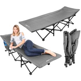   Enero Camp Deluxe Travel - összecsukható utazóágy 190x70x36,5cm, szürke